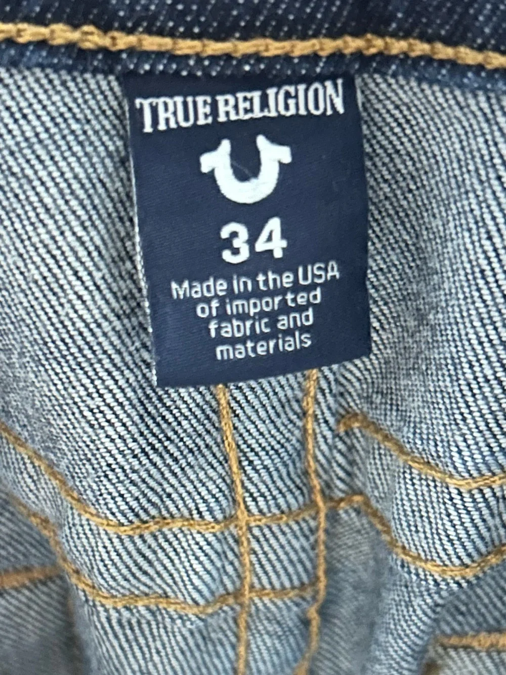 true religion RICKY Relaxed Straight Jeans Size 34